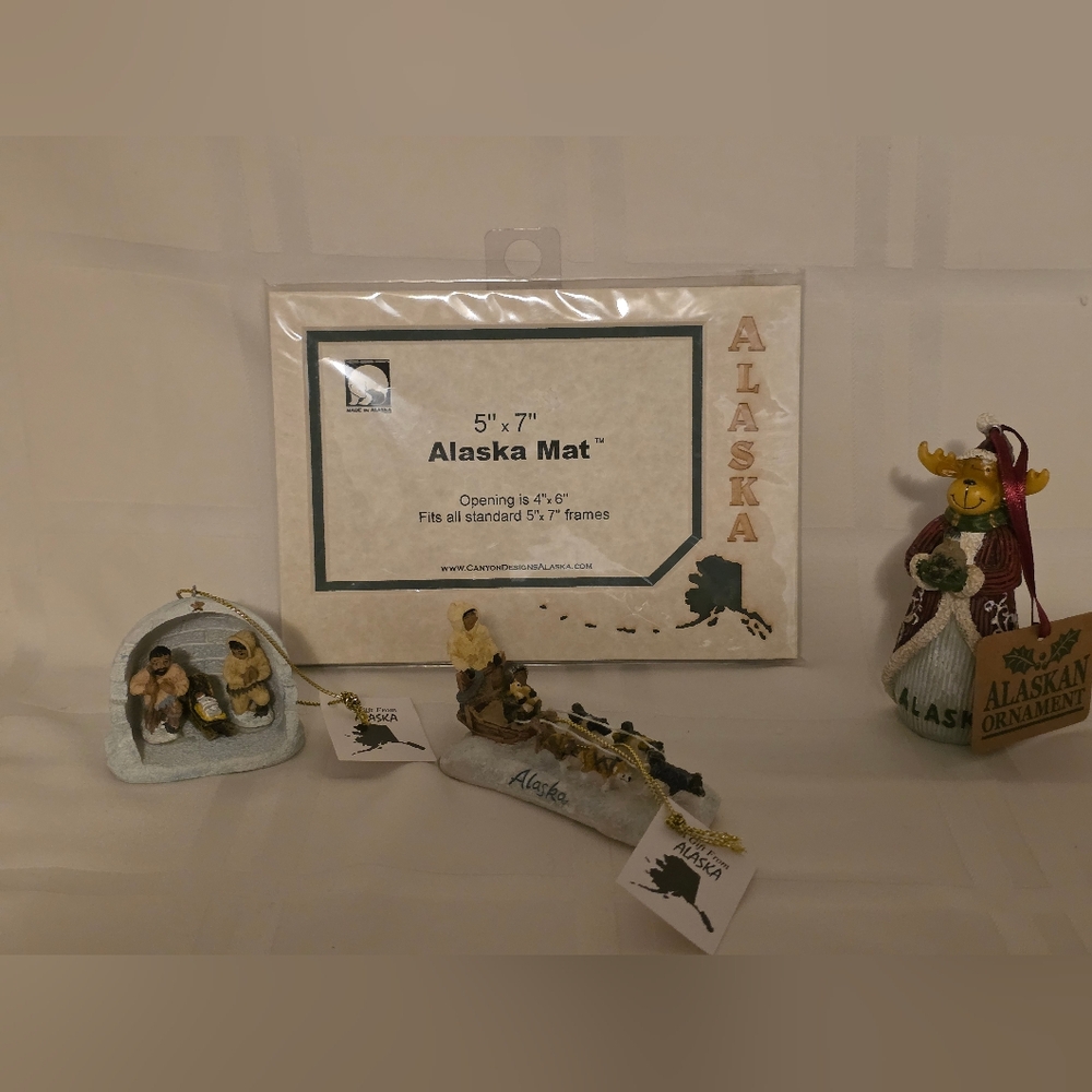 Alaska Christmas Ornaments Bundle